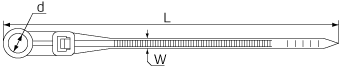 Стяжка крепежная КСО 4.3х220