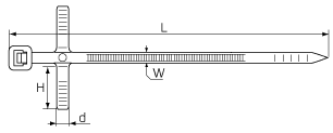 Стяжка крепежная КСД 7.6х150