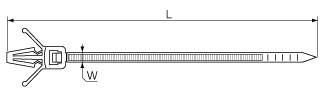 Стяжка крепежная КСДп 8.0x175