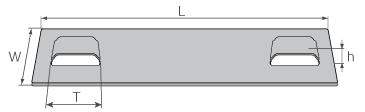 Бирка кабельная стальная МБC (304) 89х19 с лазерной маркировкой