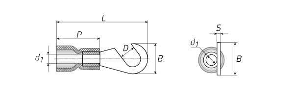 Наконечник изолированный крюковый НИК 1.5–4